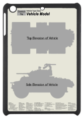 WW2 Military Vehicles - Daimler MkI Small Tablet Cover 4