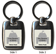 WW2 Military Vehicles - M3A1 Scout Car Keyring 5