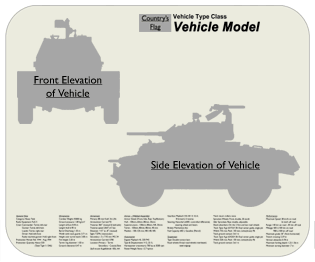 WW2 Military Vehicles - AEC MkI Place Mat Medium 2
