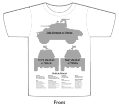 WW2 Military Vehicles - M3A1 Scout Car T-shirt 2 Front