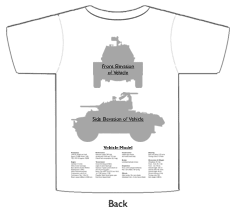 WW2 Military Vehicles - AEC MkI T-shirt 2 Back