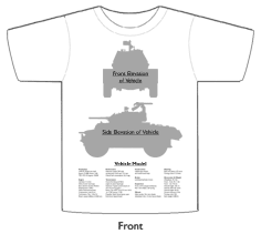 WW2 Military Vehicles - AEC MkI T-shirt 2 Front