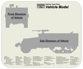 WW2 Military Vehicles - M3 Halftrack Place Mat Small 2