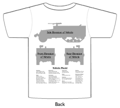 WW2 Military Vehicles - Panzerwerfer 44 (Stalin Organs) auf Maultier T-shirt 2 Back