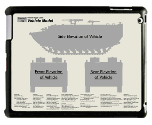 WW2 Military Vehicles - LVT-3 Bushmaster Large Tablet Cover 2