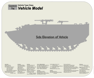 WW2 Military Vehicles - Roebling Alligator Place Mat Medium 1