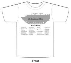 WW2 Military Vehicles - LVT(A)-4 (late) T-shirt 1 Front