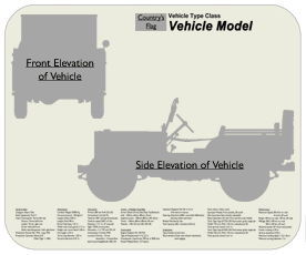 WW2 Military Vehicles - Dodge WC-53 Carryall Place Mat Small 2