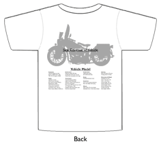 WW2 Military Vehicles - BMW R-75 with sidecar T-shirt 1 Back