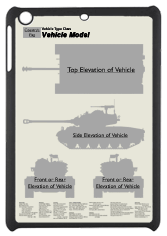 WW2 Military Vehicles - M3 Stuart (late) Small Tablet Cover 3