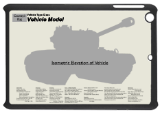 WW2 Military Vehicles - M24 Chaffee Small Tablet Cover 4