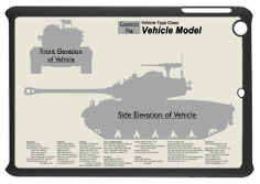 WW2 Military Vehicles - Toldi I 38M Small Tablet Cover 2