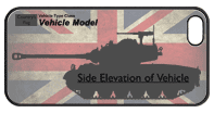WW2 Military Vehicles - Churchill MkVII Crocodile Phone Cover 4