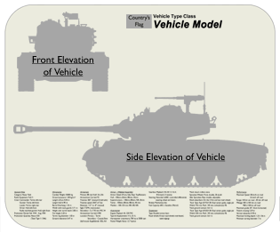 WW2 Military Vehicles - Flammpanzer B1-bis(f) Place Mat Medium 2