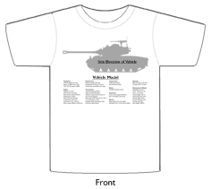 WW2 Military Vehicles - M3A3 Stuart T-shirt 1 Front