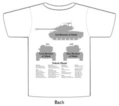 WW2 Military Vehicles - M5 High Speed Tractor T-shirt 2 Back