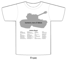 WW2 Military Vehicles - M3A3 Stuart T-shirt 3 Front