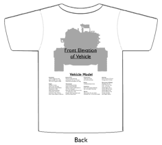 WW2 Military Vehicles - T15 (UK) T-shirt 2 Back