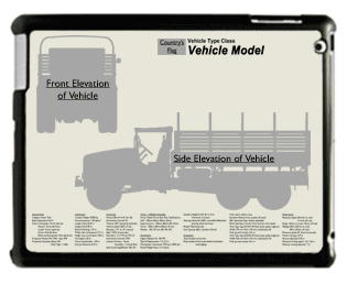 WW2 Military Vehicles - Chevrolet 3116 Large Tablet Cover 2
