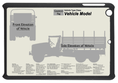 WW2 Military Vehicles - Albion BY3N Small Tablet Cover 2