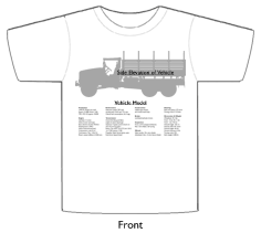 WW2 Military Vehicles - GMC AFWX-354 T-shirt 1 Front