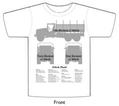 WW2 Military Vehicles - Ford F-GT T-shirt 2 Front