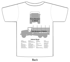 WW2 Military Vehicles - Albion BY3N T-shirt 2 Back