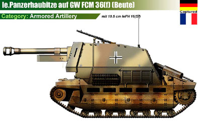 Germany lePanzerhaubitze auf GW FCM-36(f)-1
