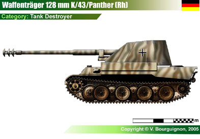 Germany Waffentrager auf Panther w/128mm K43 (Rh)