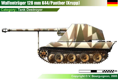 Germany Waffentrager auf Panther w/128mm K44 (Krupp)