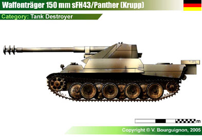 Germany Waffentrager auf Panther w/150mm sFH43 (Krupp)