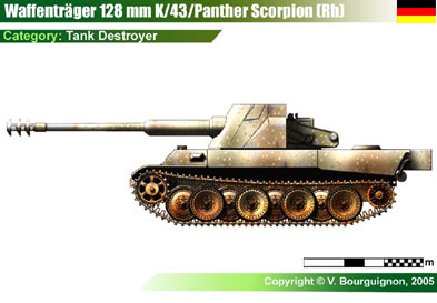 Germany Waffentrager auf Panther w/128mm K43 Scorpion (Rh)