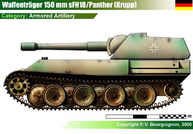 Germany Waffentrager auf Panther w/150mm sFH18 (Krupp)