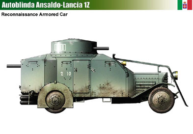 Italy Autoblinda Ansaldo-Lancia 1Z-1