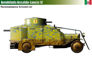 Italy Autoblinda Ansaldo-Lancia 1Z-2