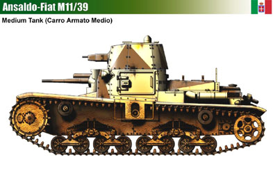 Italy Ansaldo-Fiat M11/39