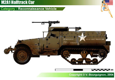 USA M2A1 Halftrack Car