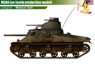USA M3A4 Lee (early)