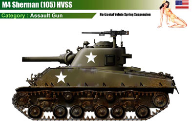 USA M4 Sherman (105) HVSS
