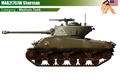 USA M4A2(76)W Sherman