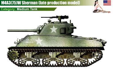 USA M4A3W Sherman (late)