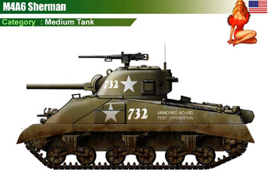 USA M4A6 Sherman
