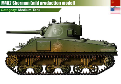 USSR M4A2 Sherman (mid) (USA)