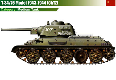 USSR T-34/76 (1943-44) ChTZ-1