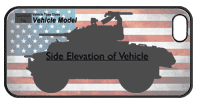 WW2 Military Vehicles - M8 Greyhound Phone Cover 4