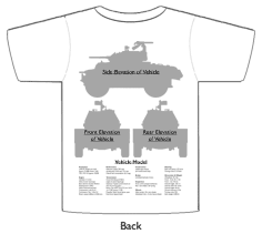 WW2 Military Vehicles - Marmon-Herrington MkIIE T-shirt 2 Back