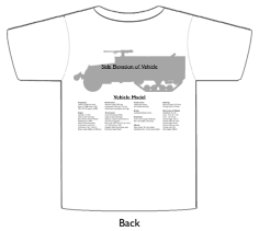 WW2 Military Vehicles - Autocar Unarmoured Halftrack T-shirt 1 Back