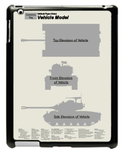 WW2 Military Vehicles - A10-1 Large Tablet Cover 3