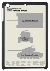 WW2 Military Vehicles - Matilda MkI Small Tablet Cover 4