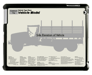 WW2 Military Vehicles - Austin K3/YF Large Tablet Cover 1